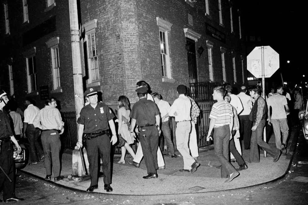 Crowds Near the Stonewall Inn Several Days After the Raid on June 29, 1969