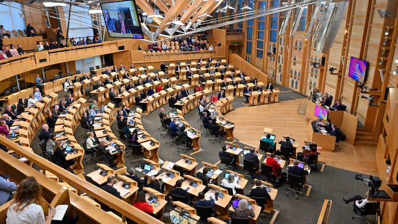 Members of the Scottish parliament pass the controversial Gender Recognition Reform (Scotland) Bill in December
