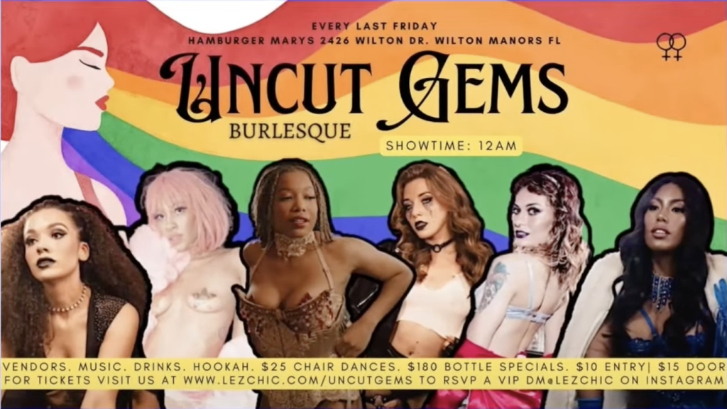 Lesbian Burlesque Show with Uncut Gems